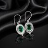 Chrome Diopside Gemstone 925 Sterling Silver Handmade Women's Jewelry Daily-Wear Drop Earrings 1.50" EE-1-3