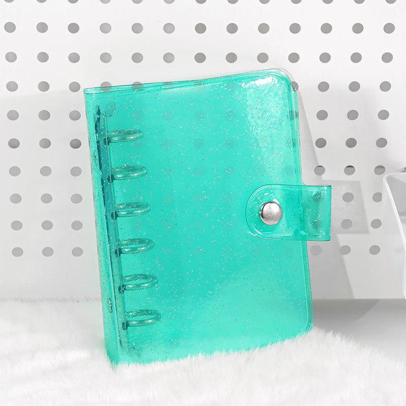 A7 skaidrus PVC 6 skylių laisvai lapų nešiojamojo kompiuterio papildymo dangtelis