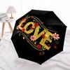 1pc Love Flowers Automatic Umbrella | Portable Foldable 8-Rib Manual Open, Cute Birthday & Holiday Gift for Outdoor yy260107124