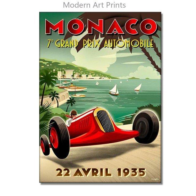 

24 часа Ле-Мана Холст Постеры Принт Фотографии спортивных автомобилей Винтажные Картины для настенного искусства для декора дома, гостиной, бара Без рамы 30x40cm No Framed