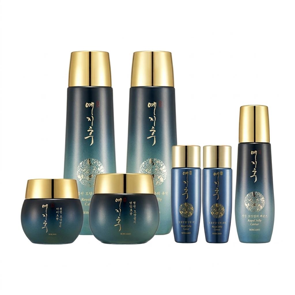 

[5-Item Set] YEZIHU Jeongbin Royal Jelly Premium Skin Care Set - [KOREAN HANBANG] Deep Nourishing & Firming Routine 5-Item Set + 2 GIFT