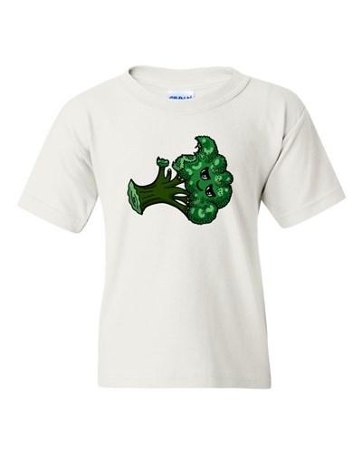 Too Cute To Eat Broccoli Vegetables Food Novelty DT Youth Kids T-Shirt Tee Unisex T-Shirt XXL