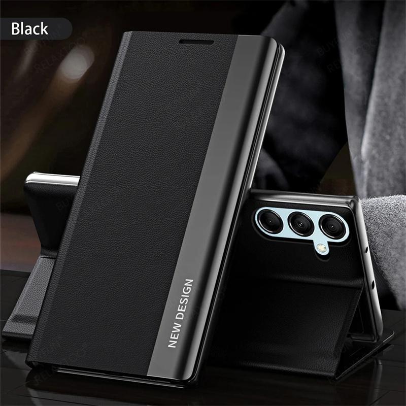 Leather Flip Case for Samsung Galaxy A55 A16 5G A35 A25 A15 A73 A53 A33 A13 Cases for Samsung A54 A34 A14 A52 A56 A36 A26 Cover