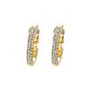 New Arrival Creative High-grade Elegant Crystal Clip On Earrings Without Piercing Gold Ear Clip Wedding Party Earrings for Women