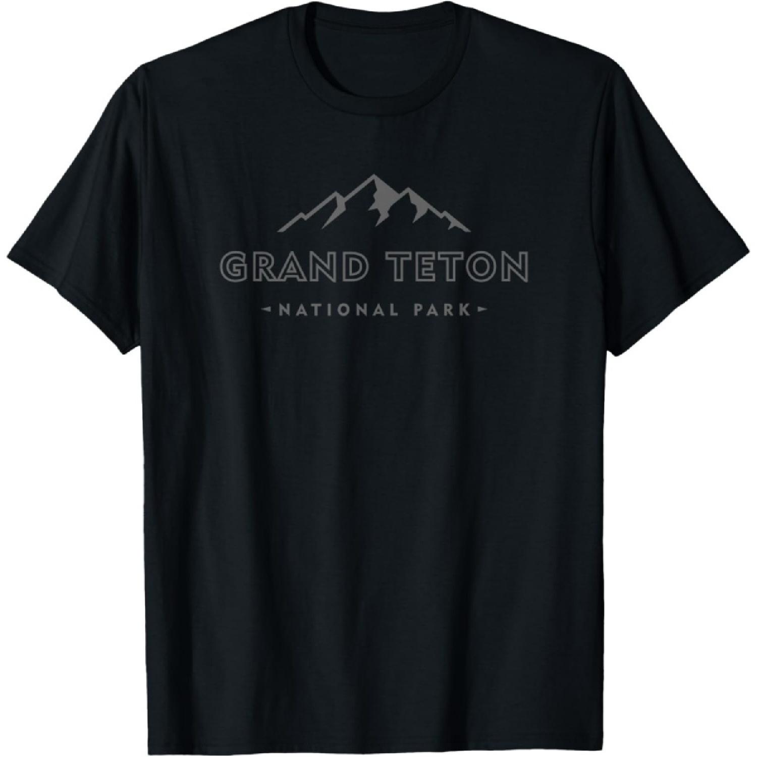 Retro Grand Teton National Park Wyoming Est 1929 Hiking T-Shirt S