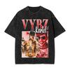 Rapper Vybz Kartel Tour 2025 Magliette da Uomo Lavate Vintage Manica Corta Girocollo Magliette Cotone Regalo di Compleanno Vestiti