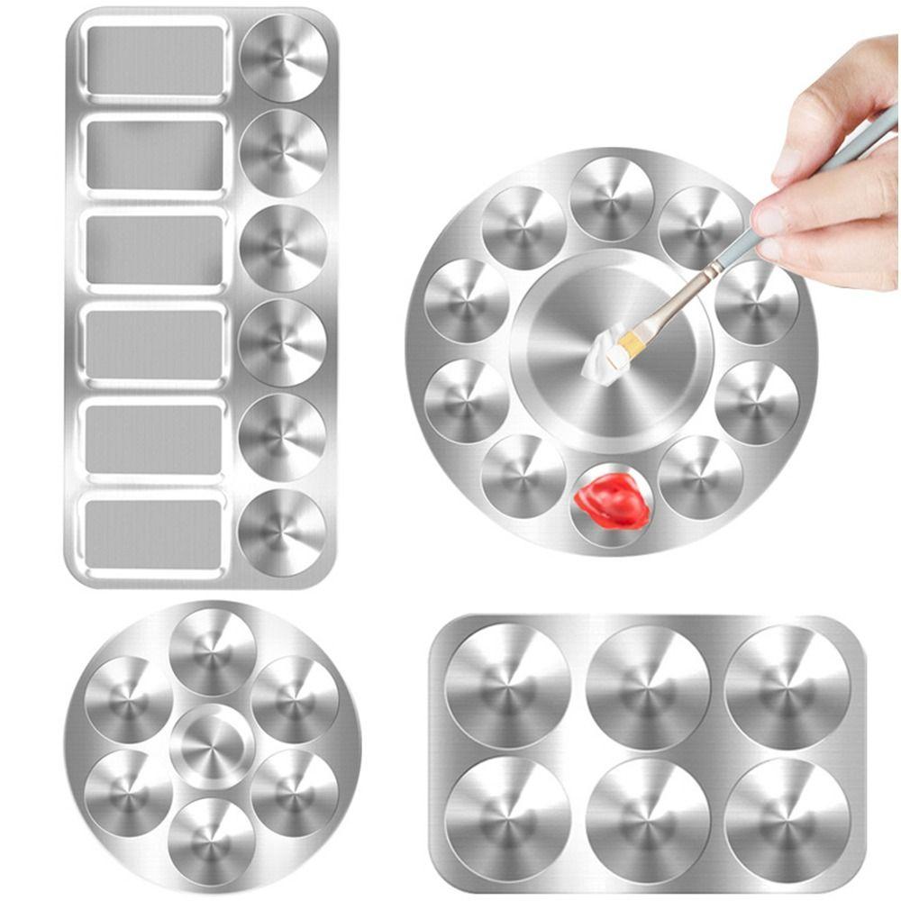 Metal Painting Color Palette 6/10/12 Wells Mixing Paint Tray Durable Art Paint Tray  School Office