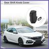 1 Pc Car Gear Shift Knob Cover Black Faux Leather for Honda Civic 2012-2014 New