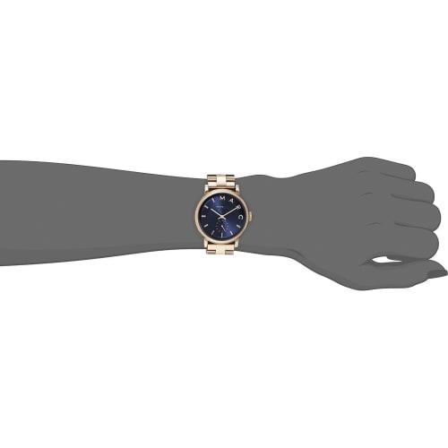 Marc by Marc Jacobs Baker Navy Dial Rose Gold-tone Steel Women's Watch MBM3330