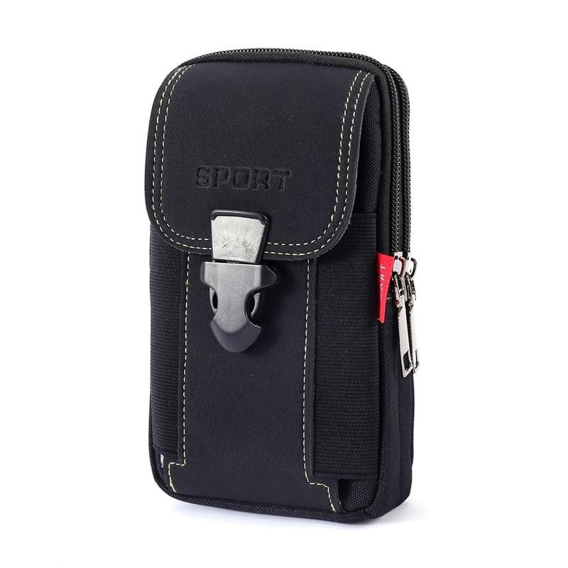 1Pc Fashion Men Multi-function Fanny Waist Bag Casual Mobile Phone Purse Pocket Male Outdoor Travel Sports Belt Bum Pouch
