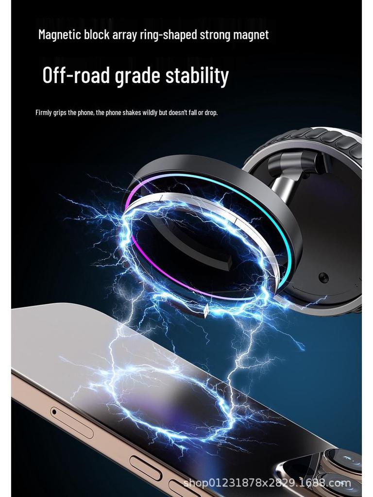 Magnetic Wireless Car Charger & Phone Holder for MagSafe-Enabled Apple Devices