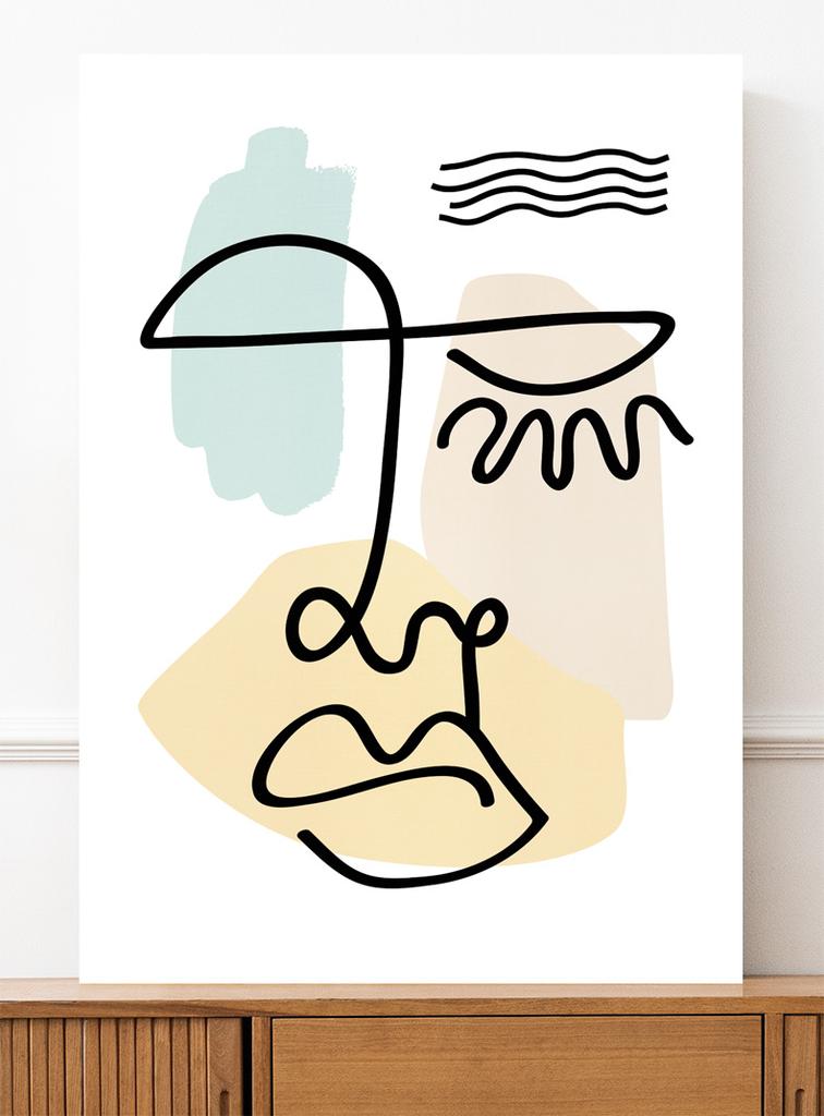 Poster Face Portrait Matisse Pastels