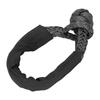 Synthetic Soft Shackle 33069lbs Breaking Strength Off Road Recovery Rope for ATV SUV TruckBlack