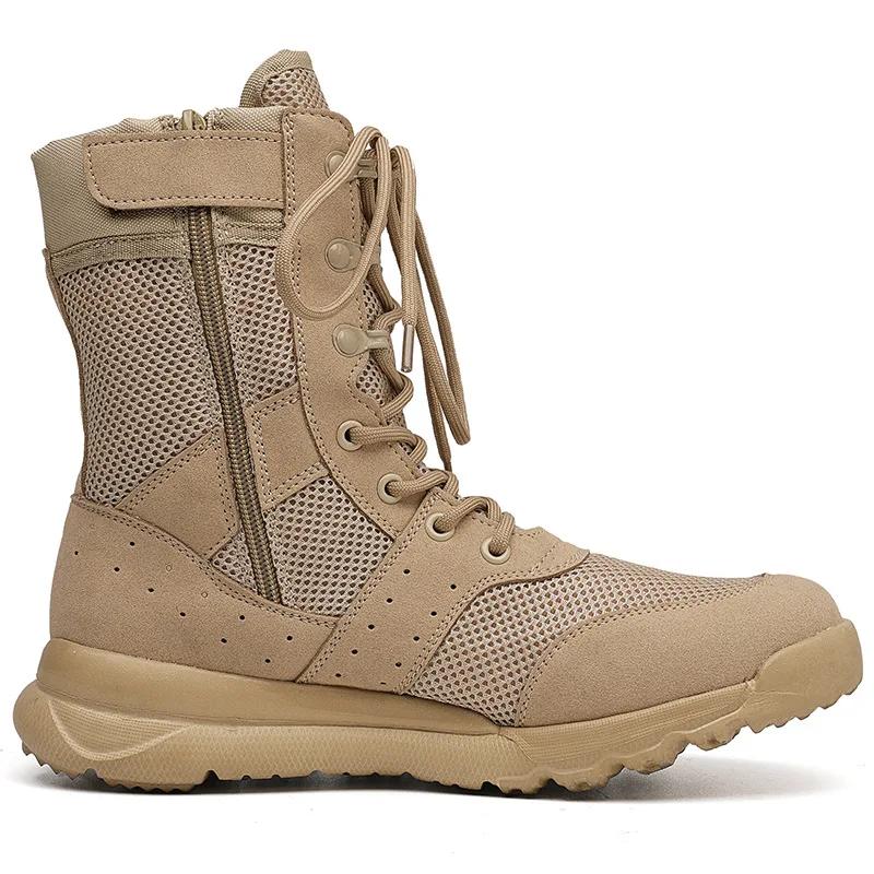 11 Stivali da Combattimento Estivi Scarpe da Lavoro Rete Leggera Traspirante Stivali Tattici Militari 34-49