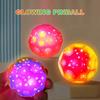 Moon Space Bouncy Balls for Kids Unique Sound Effects Jumping Ball LED Light-Up Stress Relief Toy Ball Gift for Boys Girls Aged 3-6