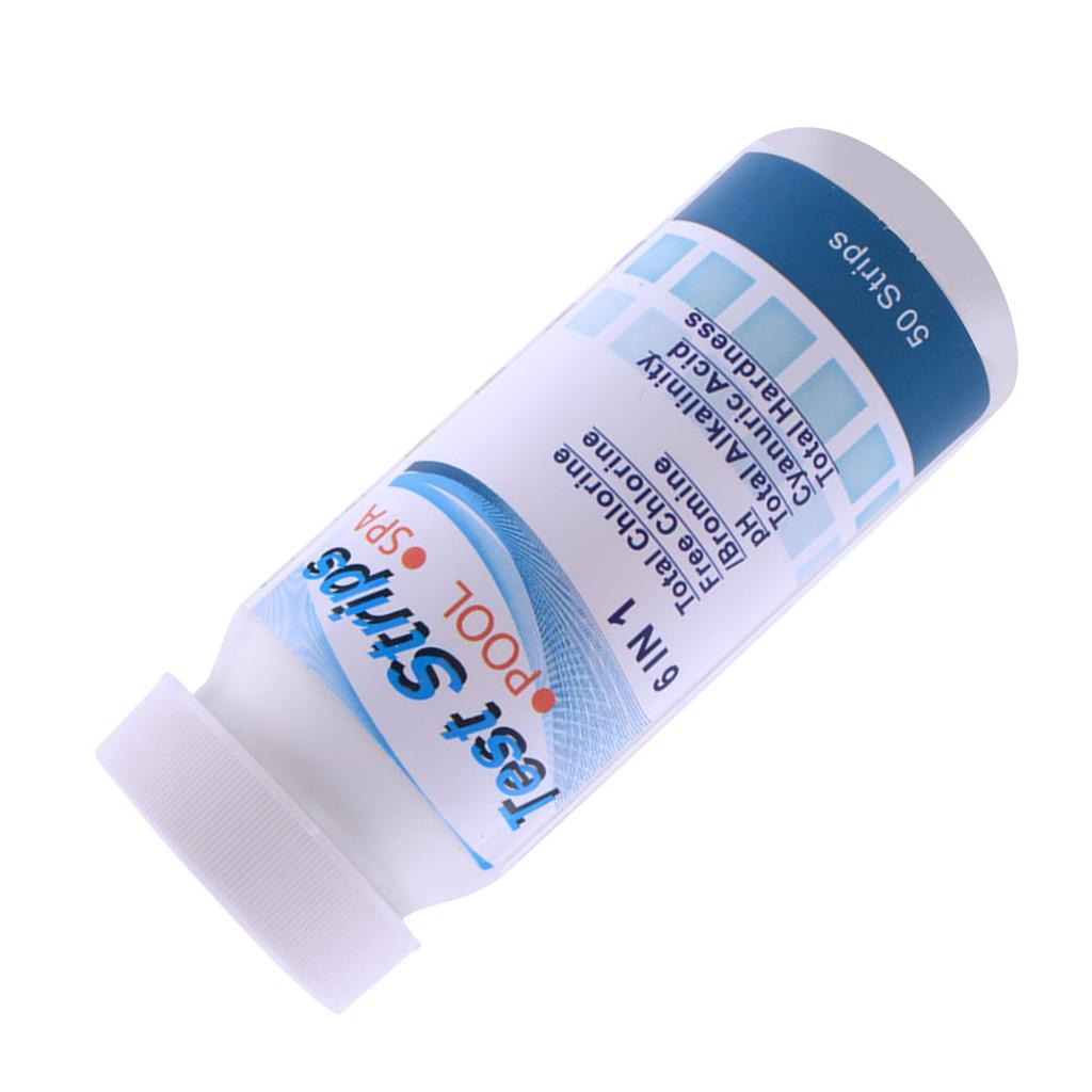 Spa And Pool Test Strips 6 In 1, 100 Ct Pool Test Strips For Hot Tub Water, Pool Test Strips For