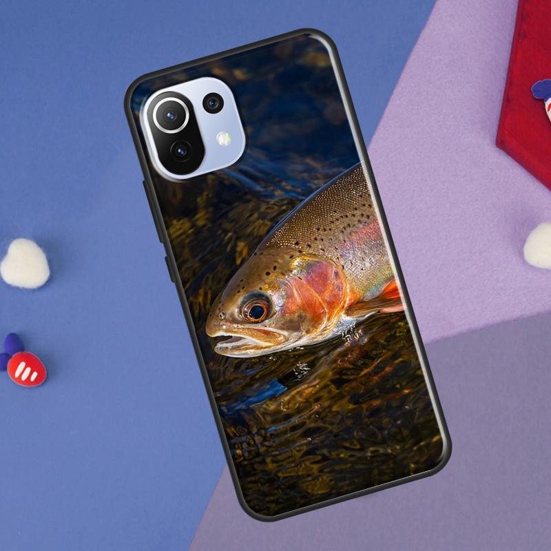 Rainbow Trout Fishing Cover For Xiaomi 14 Ultra 13 11T 12T 13T 14T Pro POCO X6 X7 Pro X3 X5 F3 F5 F6 M6 Pro Case