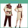 Unique Grey And White Indian Costume For Adults And Kids Ideal For Halloween Events
