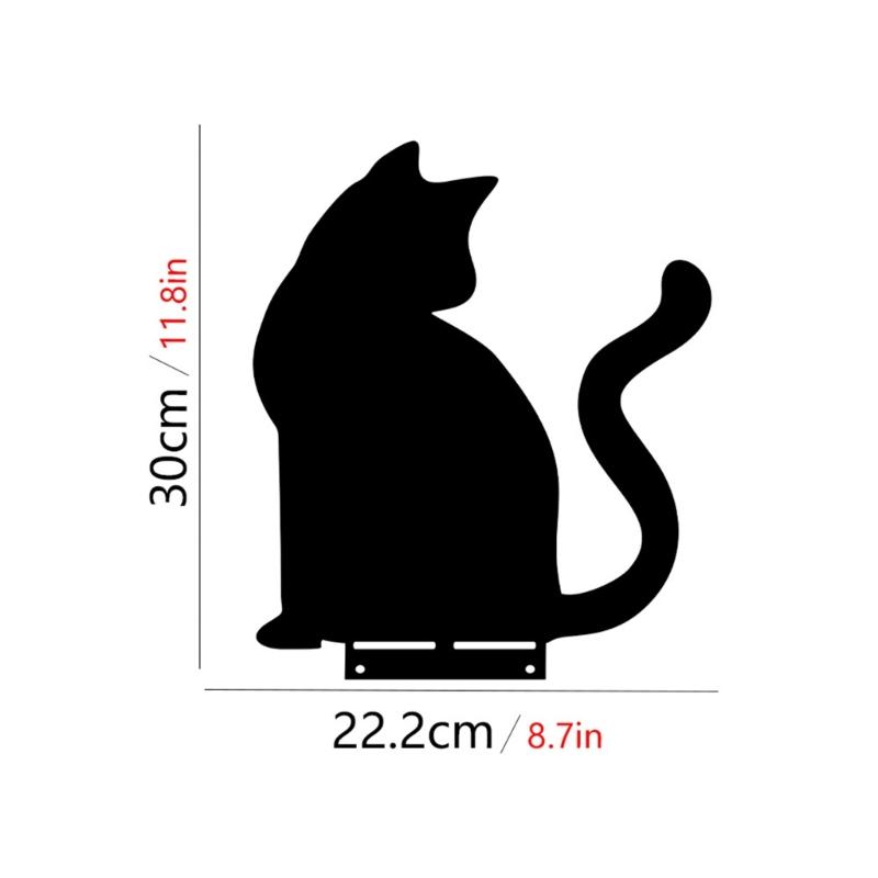 Metall Garten Dekorationen Metall Hof Tiere Gartenstecker Katze Hof Dekorationen Outdoor Gartenstecker für Blumenbeete Rasen