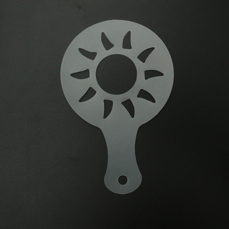 Plastic Coffee Stencil Set: 16 Thickened Templates for Fancy Milk Foam Art