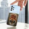 Funny Expressions Horse For Samsung A51,71,30,S10,9,20,Ultra,FE,Lite, S23,21,22,PIus,Transparent, Silicone Phone Case