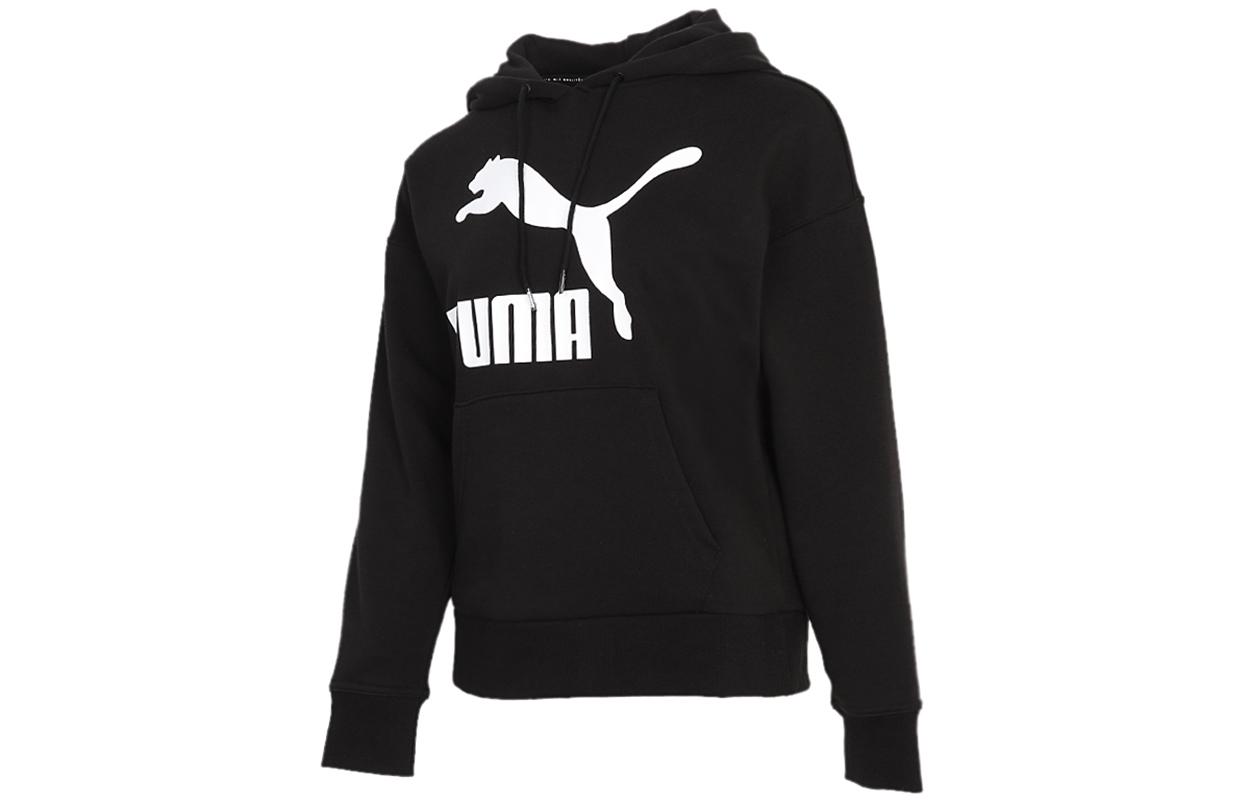 PUMA Толстовки Женские Черные С Капюшоном Умеренный Обычный 531383-01 L