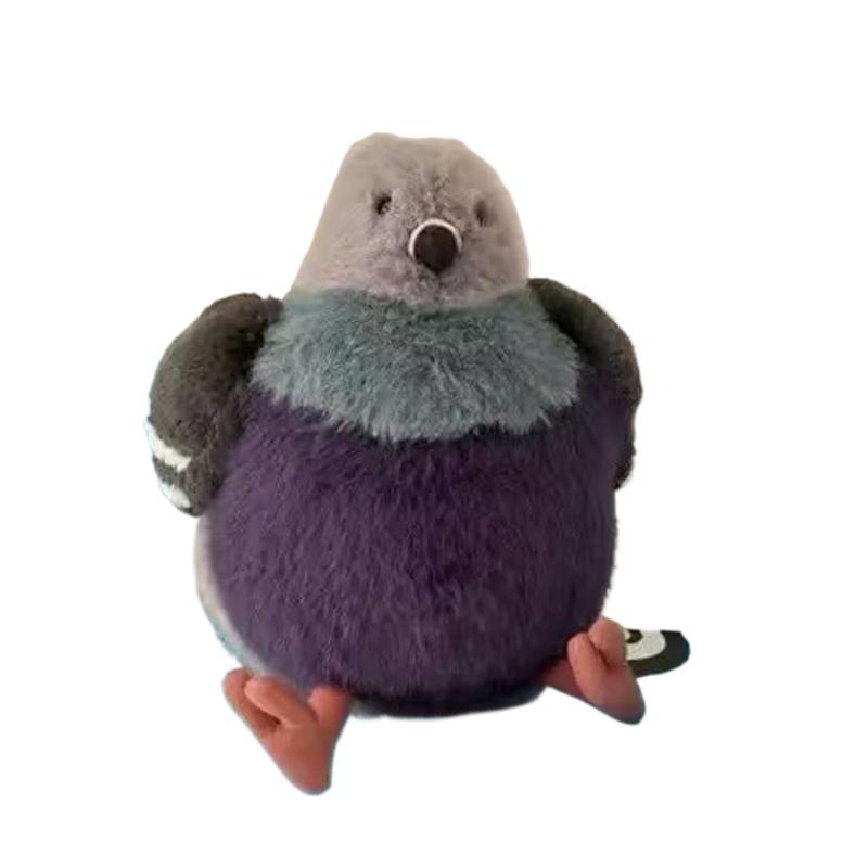 23cm Fette Taube Plüschtier Cartoon Flauschige Vogelpuppe Weihnachten Geschenkpuppe Haustierbegleiter Spielzeug Ornamente Weihnachten Geburtstagsgeschenk