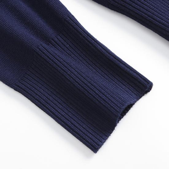 Women Sweater Coat Solid Color Single-breasted Buttons Long Sleeves Casual Cardigan Soft V Neck Casual Autumn Jacket for Daily Wear