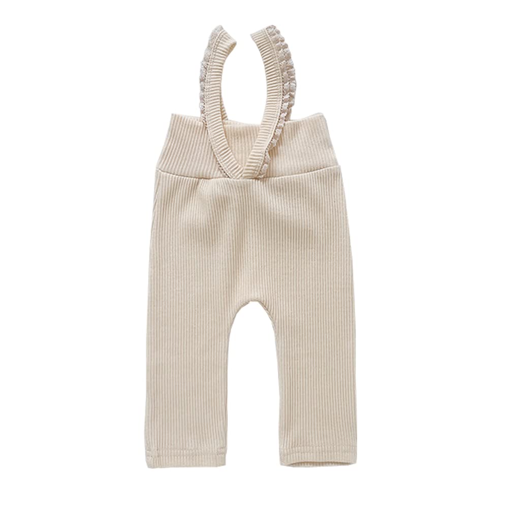 

Baby koi Baby clothes Overalls Coveralls Rompers Girls Boys Pants Spring Autumn Newborn Lace Monthly Photo Preparation for Birth Gift Plain Beige 90cm бежевый