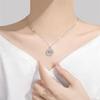 Douyin White Gold Luxury Pendant Women's Necklace - Simple, Versatile, Romantic Classic Clavicle Chain Design