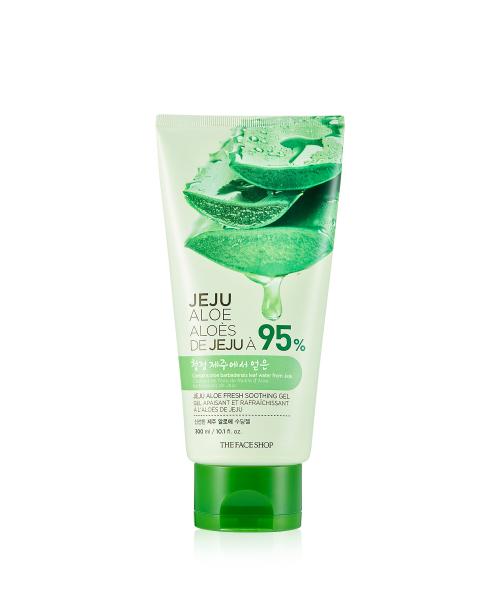 The Face Shop Fresh Jeju Aloe Soothing Gel Tube 300ml FREE