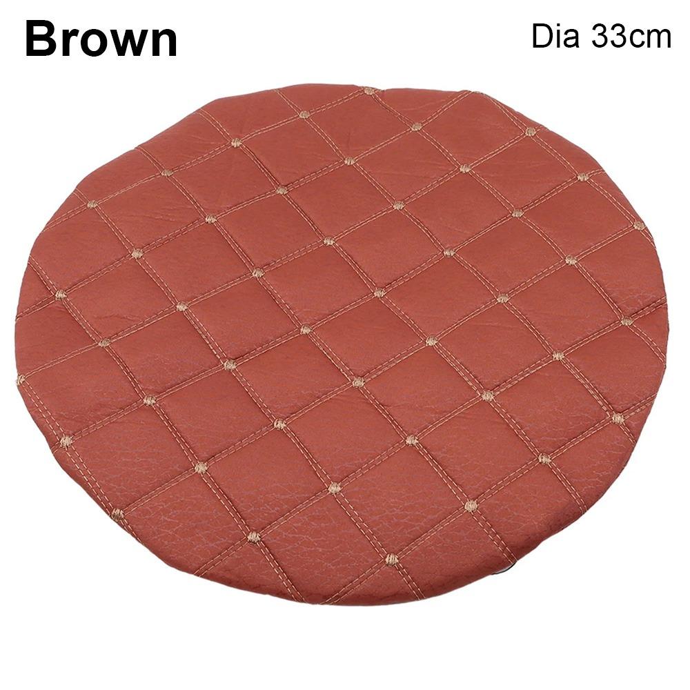 1Pcs Durable Round Chair Cushion Cover Removable Elastic Seat Pads 33cm Bar Stool Cover Home Kitchen Office