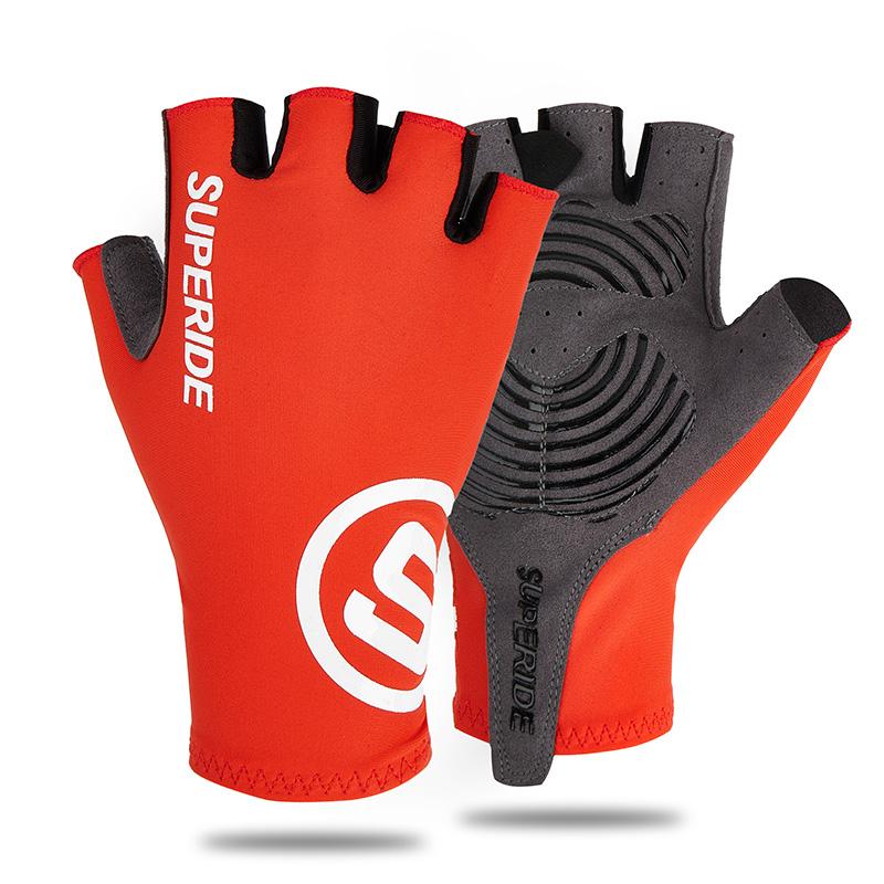 Mănuși de ciclism pentru bărbați și femei, cu jumătate de deget, pentru echitație, sport, anti-transpirație, mănuși de biciclete rutiere, căptușite, rezistente la șocuri, MTB, pentru biciclete