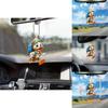 Vibrant Acrylic Duck Hanging Decoration For Car Interior Cute Design Cartoon