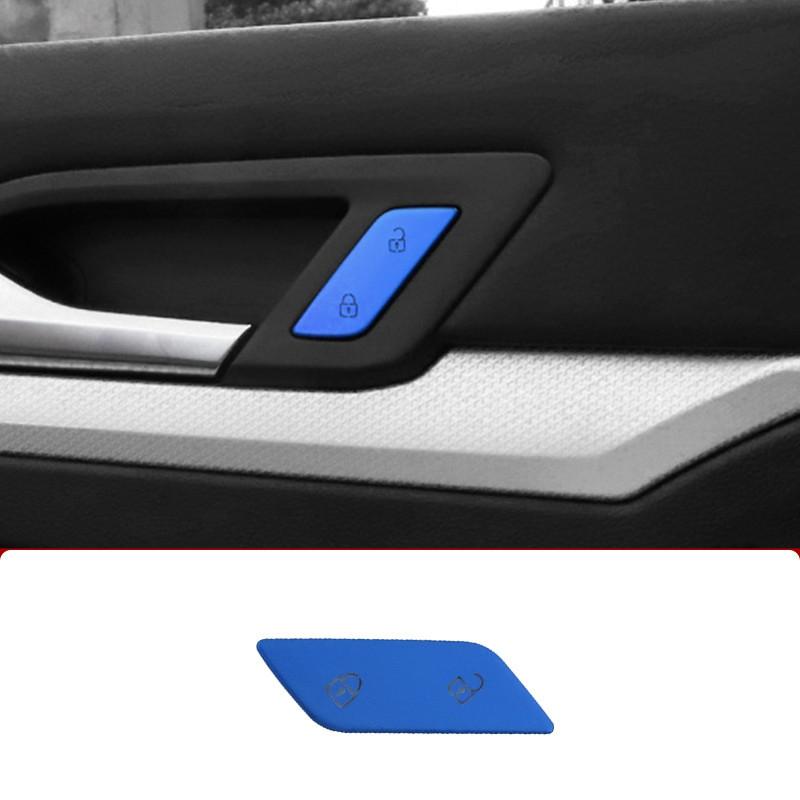 Car Styling Door Unlock Button Switch Cover Trim Sticker Fit For Volkswagen VW Golf 8 MK8 2020-2021 Auto Interior Accessories