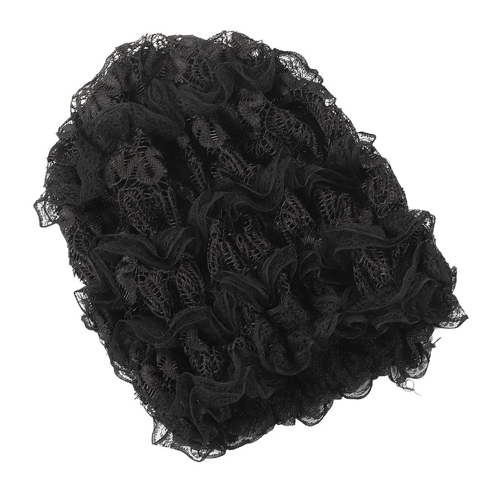 Muslim Turban Hat Elastic Mesh Comfortable Breathable Beautiful Pleated Design Retro Muslim Hat