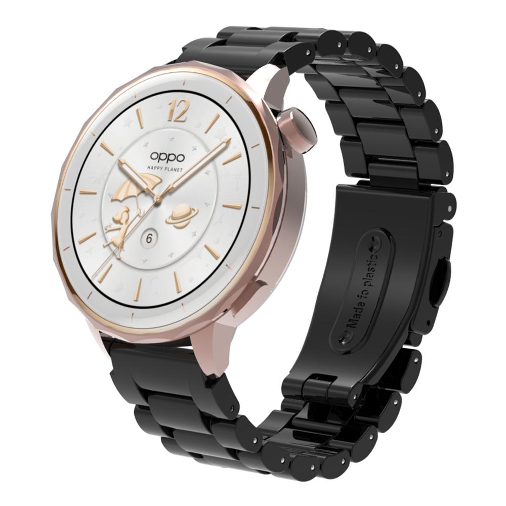 

For Huawei Watch GT 5 41mm Watch Band 18mm Plastic Three-Bead Wrist Strap White