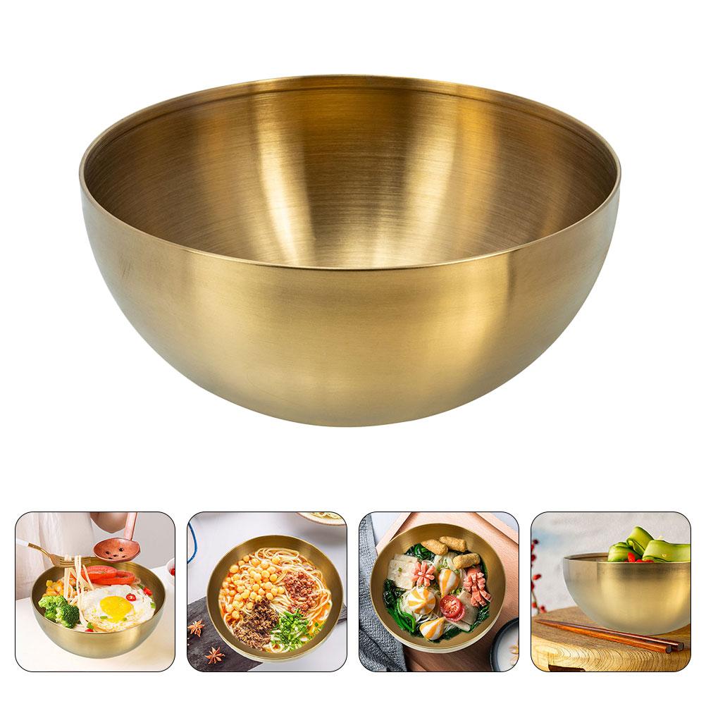 3 Pcs Vegetable Snail Noodles Salad Bowl Fruit Bowls Convenient Stainless Steel Food Accessories