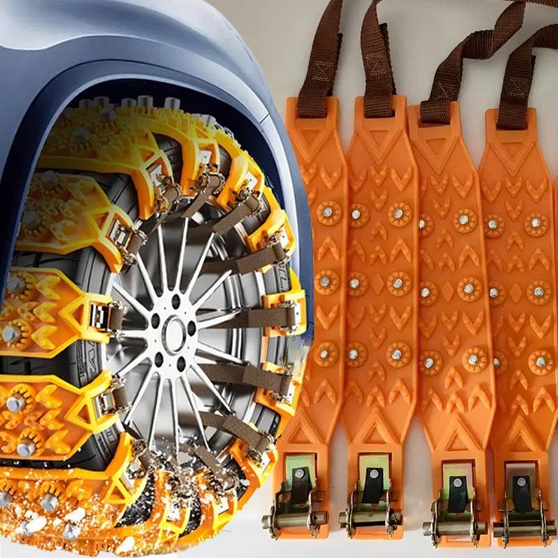 Universal Car Snow Chains, Thickened Tire Anti-skid Strips, Emergency Universal Snow Chains