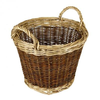 Hearth and Home Two Tone Log Basket