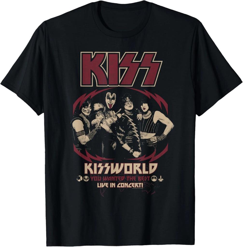 KISS - KISSWORLD Tour T-Shirt tops tee