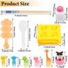 Rice Ball Molds Sushi Rice Decorating Mold With 1 Pcs Rice Ball Maker Shake 1 Pc