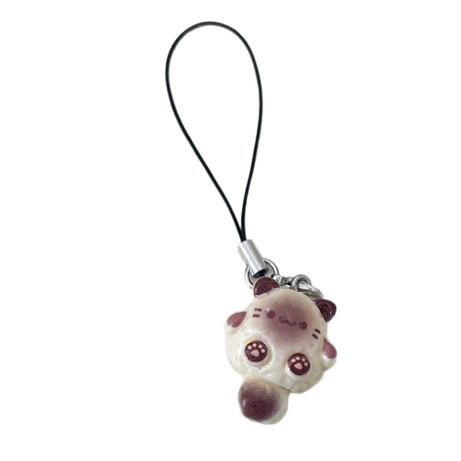 

Подвеска-брелок Сиамская кошка: Милый брелок-подвеска в мультяшном стиле