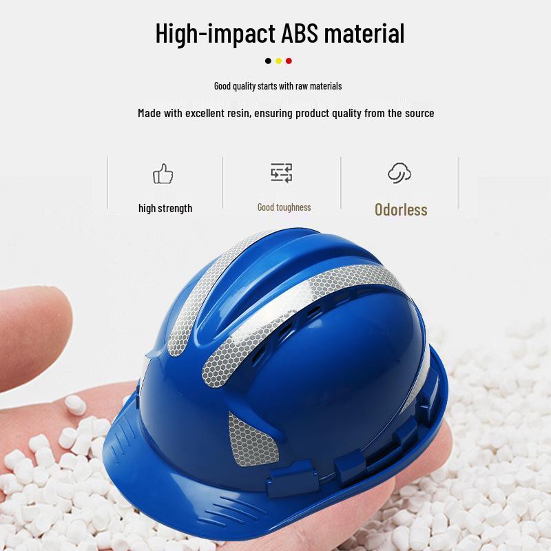 Reflective Strip ABS Insulated Safety Helmet for Construction Site