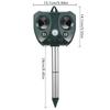 Ultrasonic Rodent Repellent Outdoor Solar Animal Repellent Infrared Induction Flash Bird Repellent
