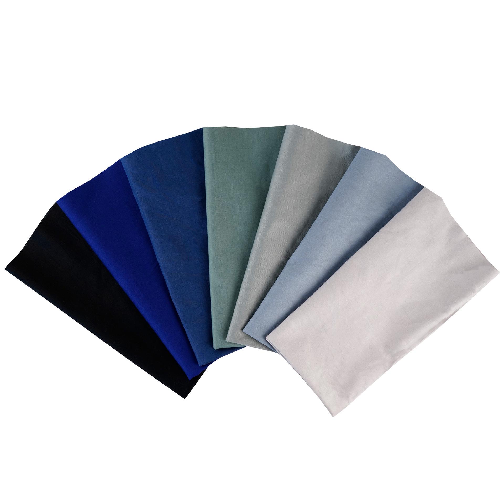 

Комплект из 7-цветной хлопковой ткани для пэчворка ручной работы - однотонные и узорчатые узоры из саржи