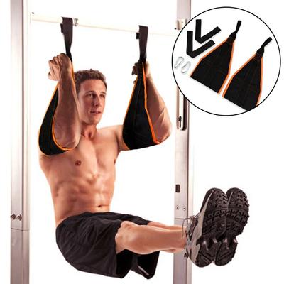 Cinturón de fitness para abdominales, correas para colgar abdominales, dominadas, barra horizontal para entrenamiento en casa, unisex.