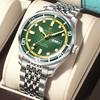 POEDAGAR Luxury Military Man Watch Casual Waterproof Luminous Date Week Men Watch Stainless Steel Quartz Men's Watches Reloj+Box