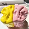 Cheese Anxiety Relief Toy Fake Squeeze Toy Cube Sensory Stress Ball Slow Rising Pinch Home Office Relaxation Tool