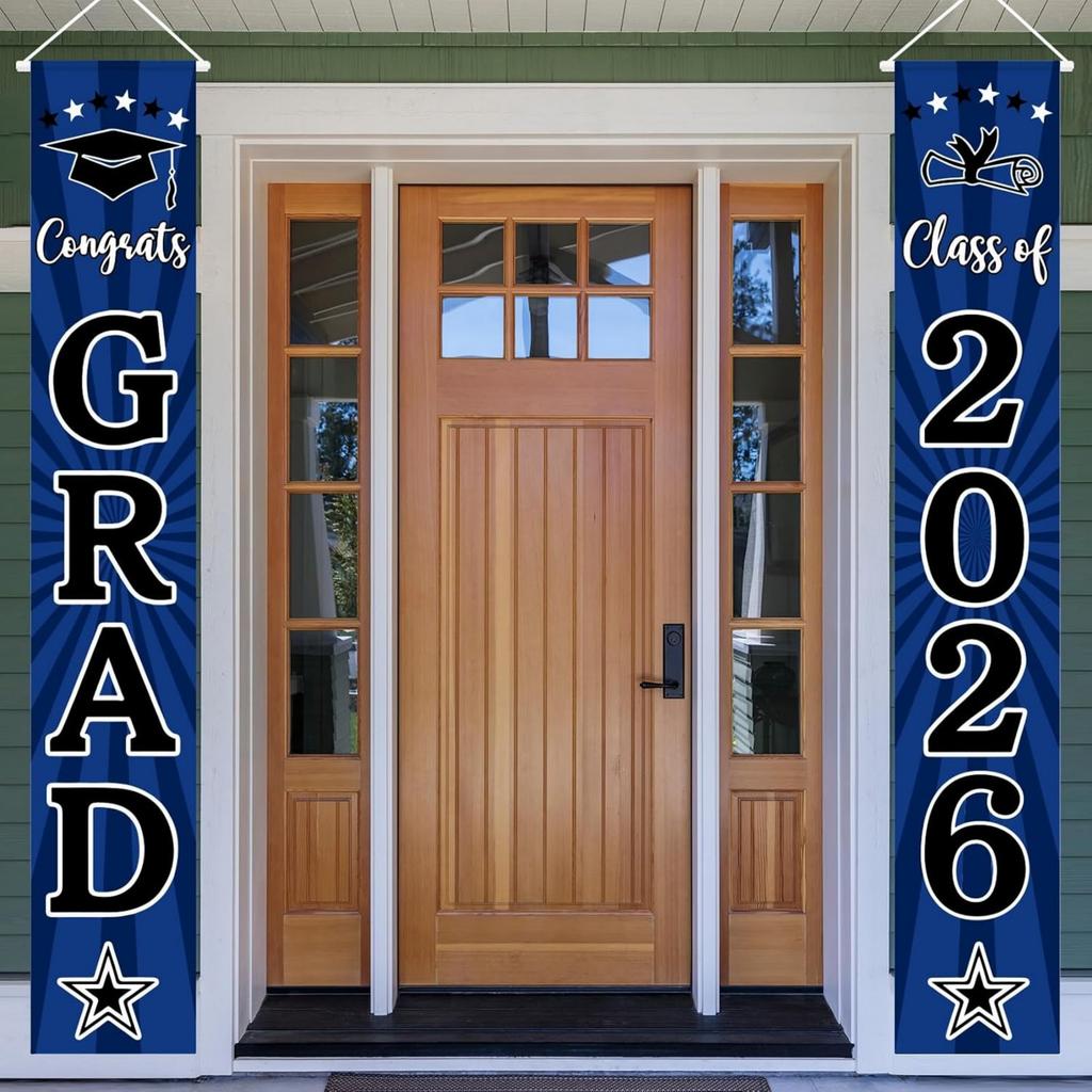 Graduation  Theme: Flag-wearing Graduates' Hats  Graduation Party Decorative Banners And Couplets